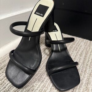 Dolce Vita Black Heeled Sandals